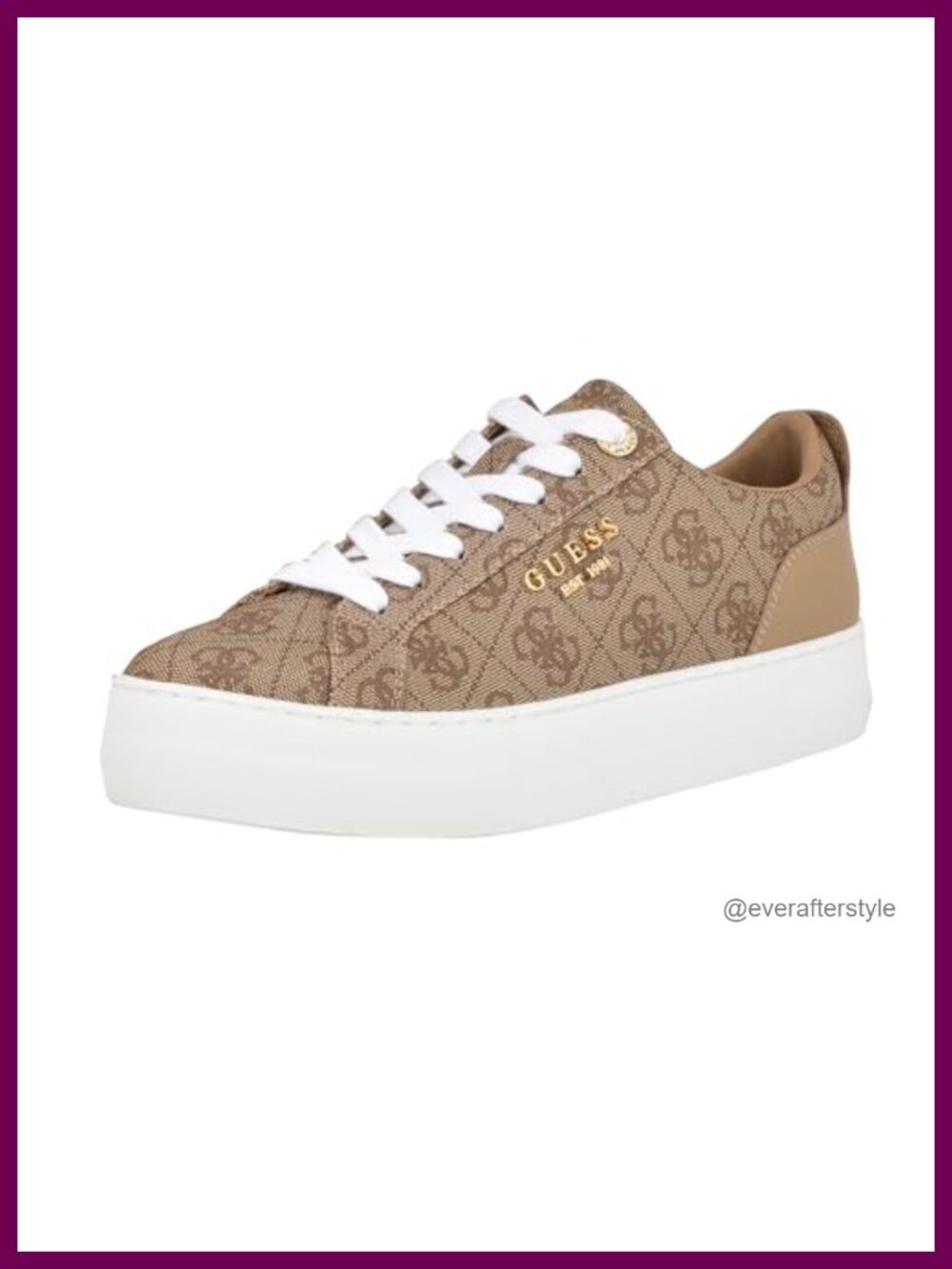 Genza Low Platform Lace-Up Fashion Sneakers Cushioned Casual Athletic Shoe